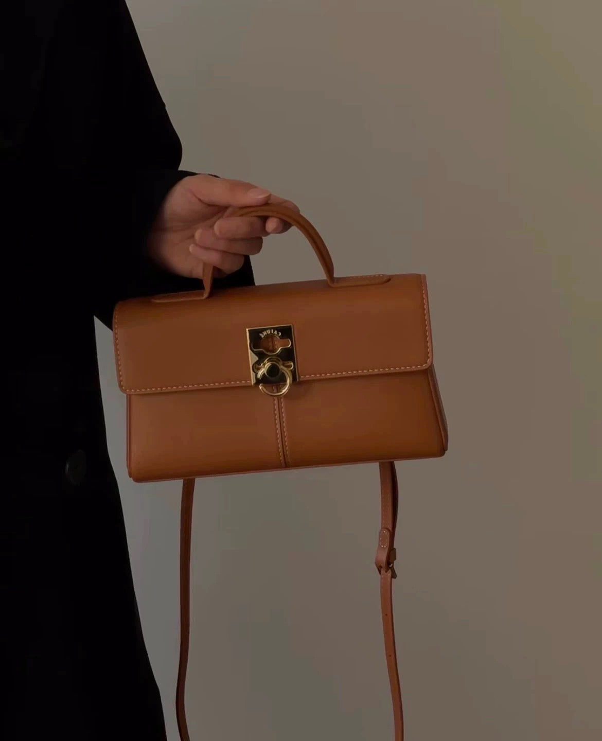 Genuine Leather Shoulder Crossbody Handbag