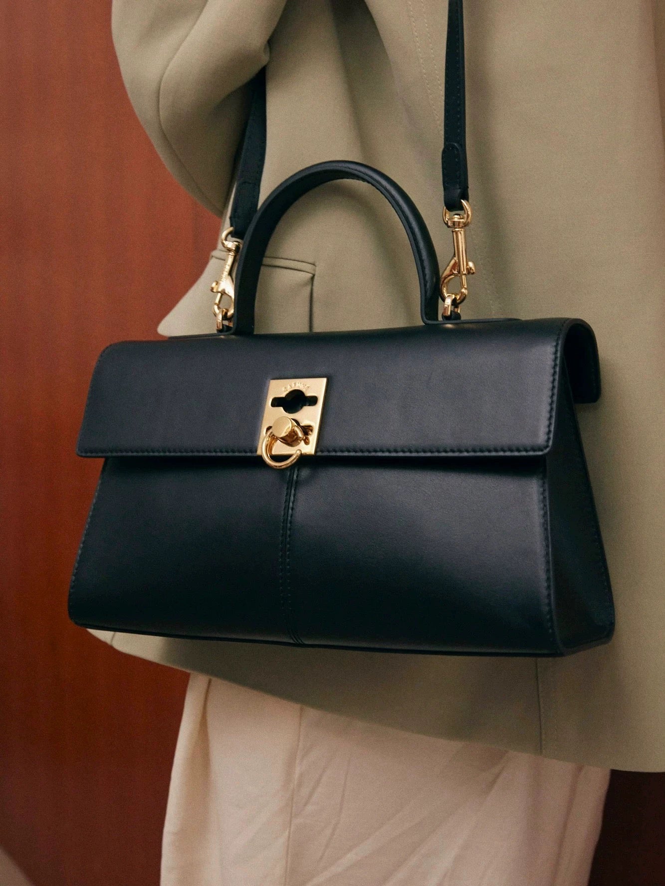 Genuine Leather Shoulder Crossbody Handbag