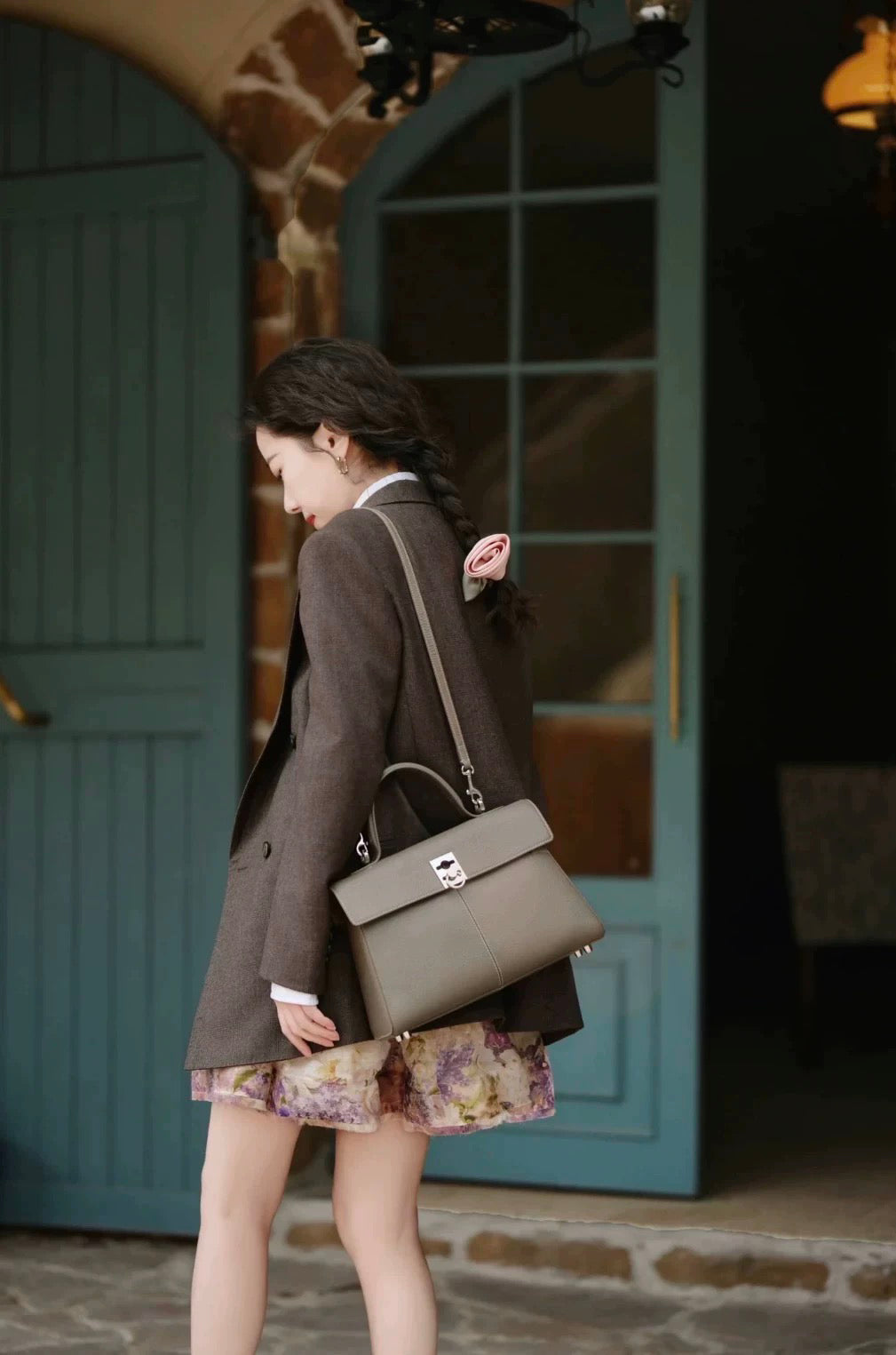 Genuine Leather Shoulder Crossbody Handbag