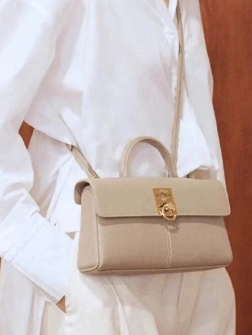 Genuine Leather Shoulder Crossbody Handbag